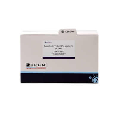 Καμία RNase μόλυνσης στοματική Swab/FTA της βιολογίας εργαστηρίων μοριακή εξάρτηση απομόνωσης DNA καρτών αντιδραστηρίων