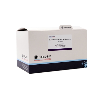 Καμία RNase μόλυνσης στοματική Swab/FTA της βιολογίας εργαστηρίων μοριακή εξάρτηση απομόνωσης DNA καρτών αντιδραστηρίων