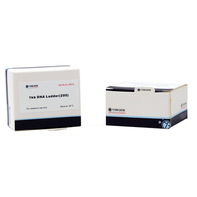 Δείκτης 2000 100 δοκιμές 500 μL συσκευασία 100bp-2000bp DNA για την ηλεκτροφόρηση
