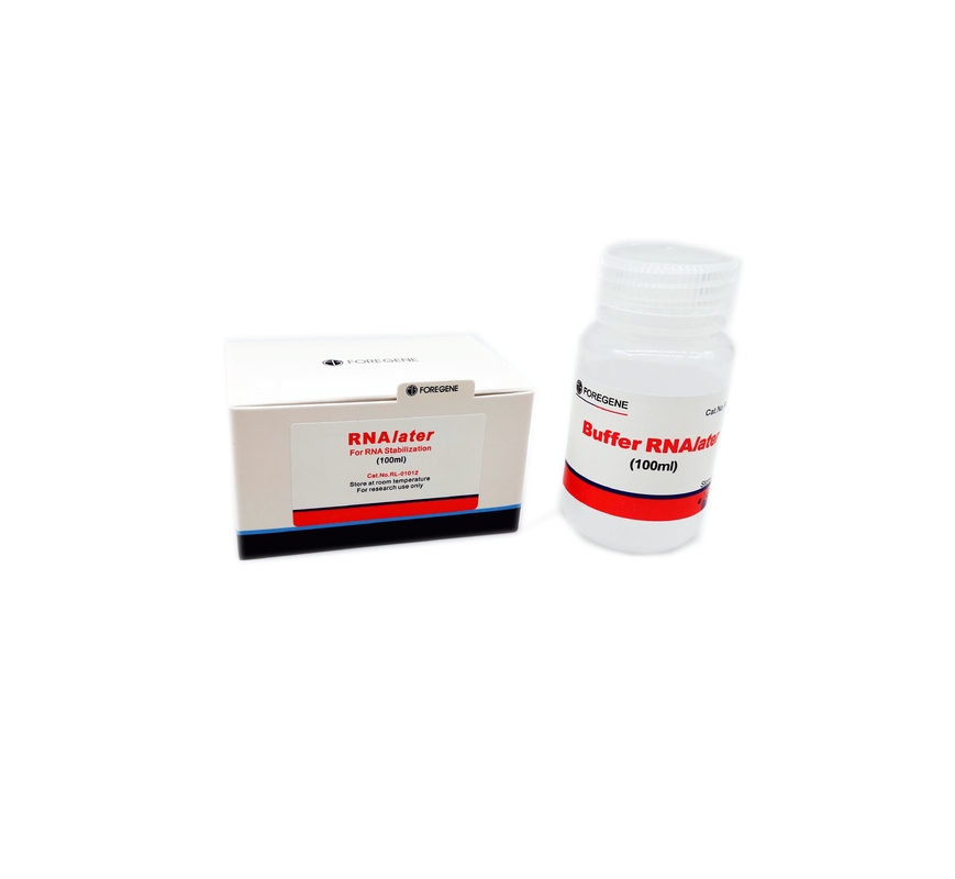 λύση προστασίας RNAlater εξαρτήσεων απομόνωσης RNA 50ml 100ml 100ml×4 για το δείγμα ιστού