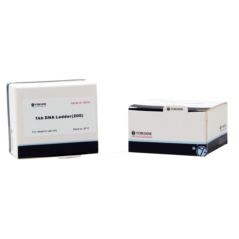 Δείκτης 2000 100 δοκιμές 500 μL συσκευασία 100bp-2000bp DNA για την ηλεκτροφόρηση