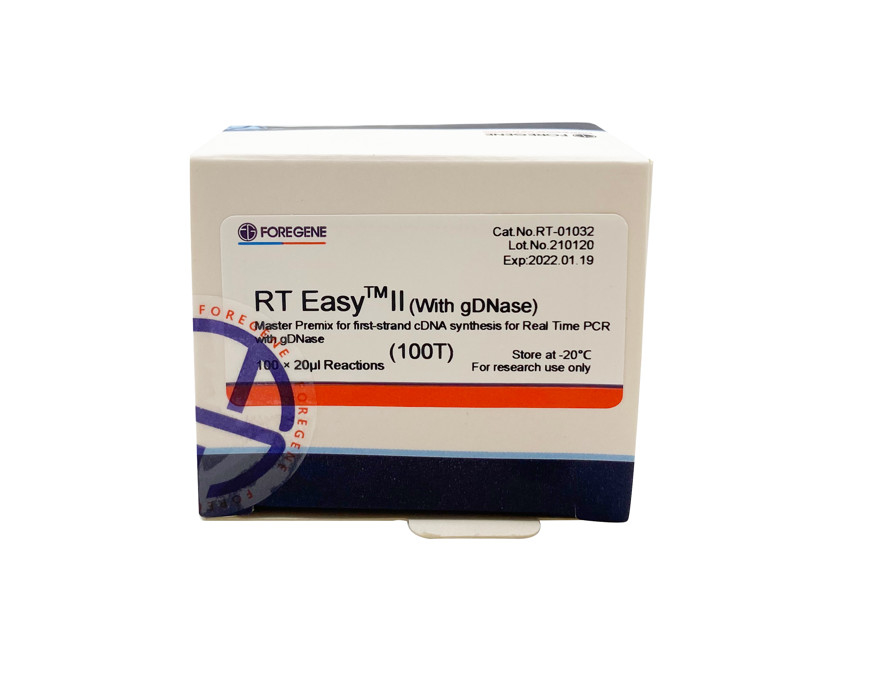 Γρήγορες RT εύκολες ΙΙ 25T αντίστροφες Transcriptase εξαρτήσεις με DNase για πραγματικό - χρονικό PCR